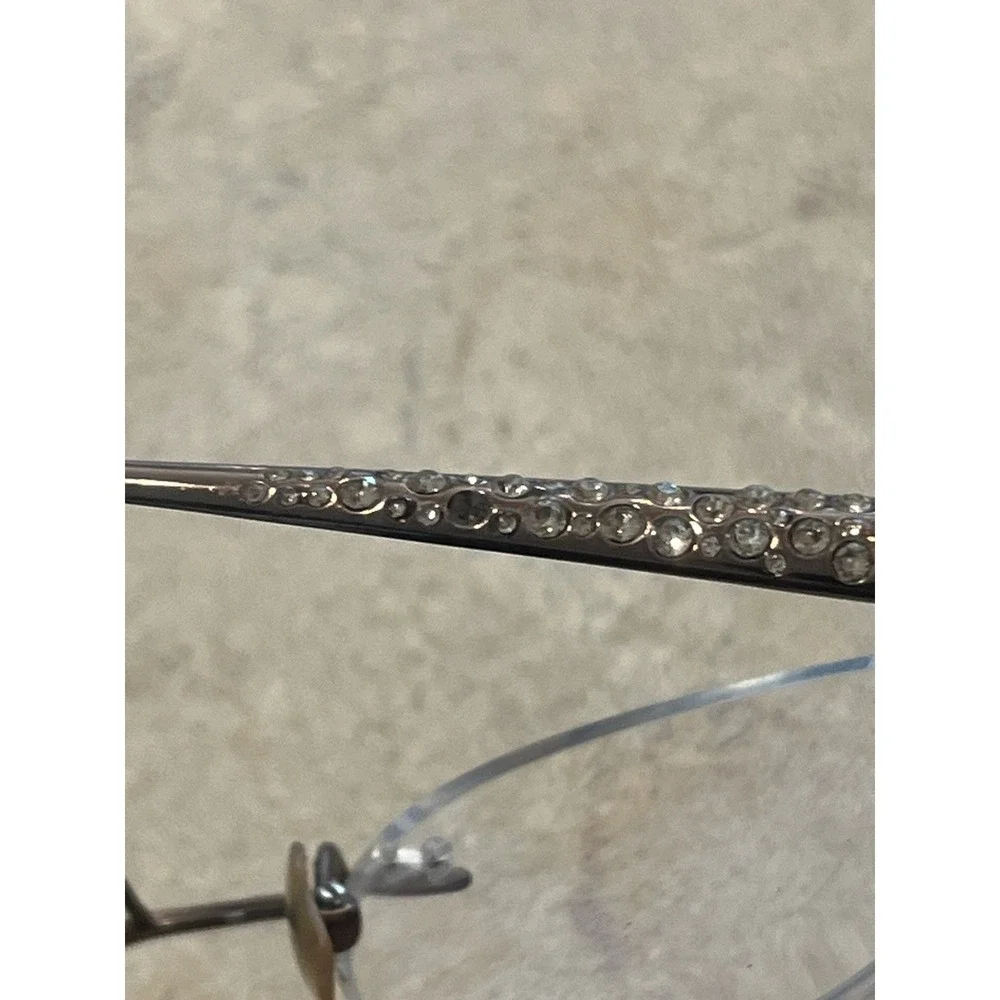Vera Wang Capella 1 Titanium BR Brown Rimless Oval Womens Eyeglasses 50-18-133‎